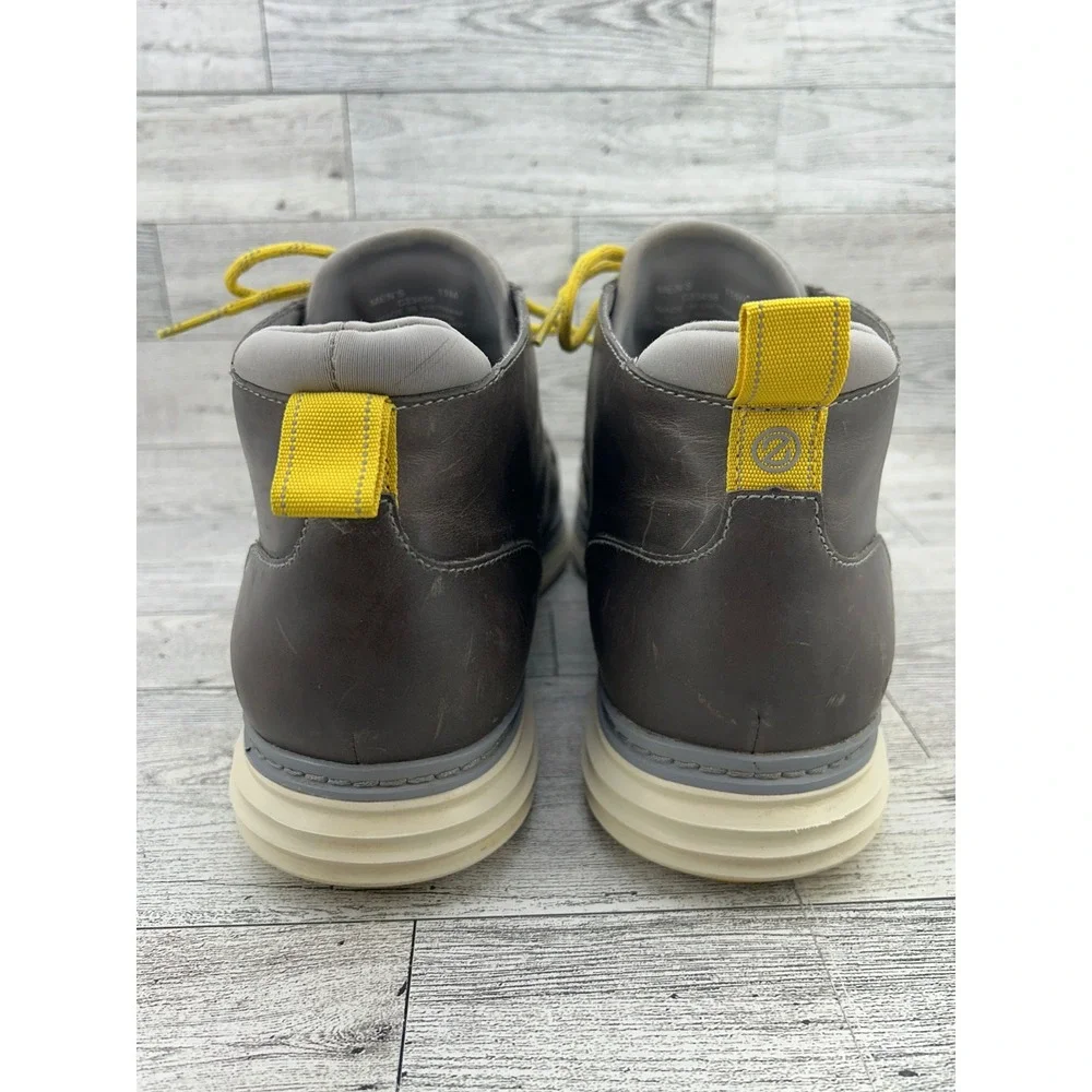 Cole Haan OriginalGrand Mens Brown Leather Chukka Boots Yellow Laces C23426‎ 11M
